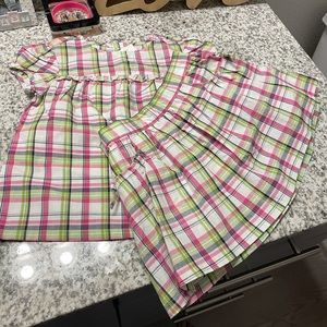 Crazy 8 Matching Toddler Girl Shirt and Shorts Set (Size 3T)